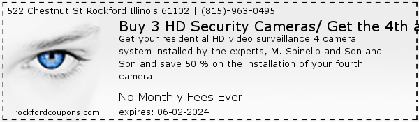 Buy 3 HD Security Cameras/ Get the 4th at half cost