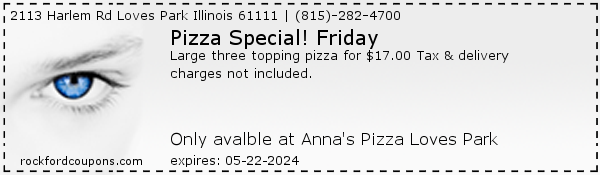Pizza Special! Friday