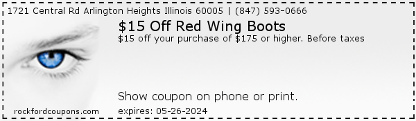 $15 Off Red Wing Boots