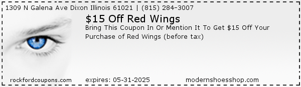 $15 Off Red Wings