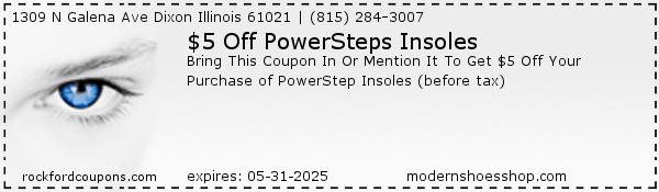 $5 Off PowerSteps Insoles