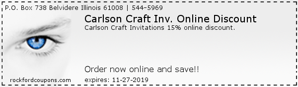 Carlson Craft Inv. Online Discount